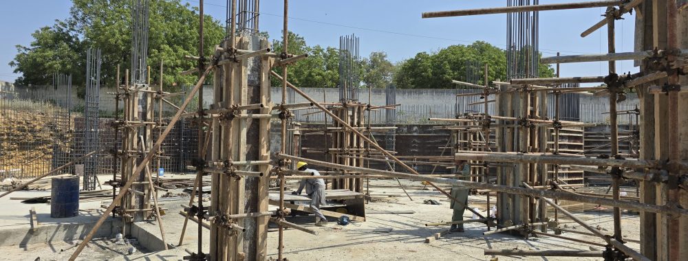 Work in Progress at Construction Site of CERRI