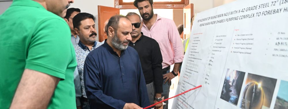Briefing to Project Director on Dhabeji Rising Main Project