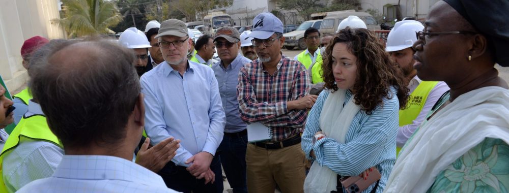 World Bank Team Visits Emergency Works Site