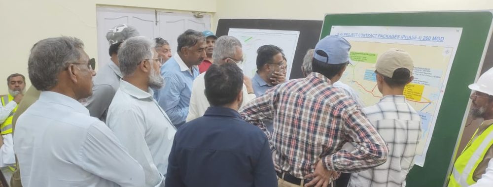 World Bank and KWSSIP Team's visit to K-IV Project